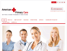 Tablet Screenshot of americanprimarycare.com